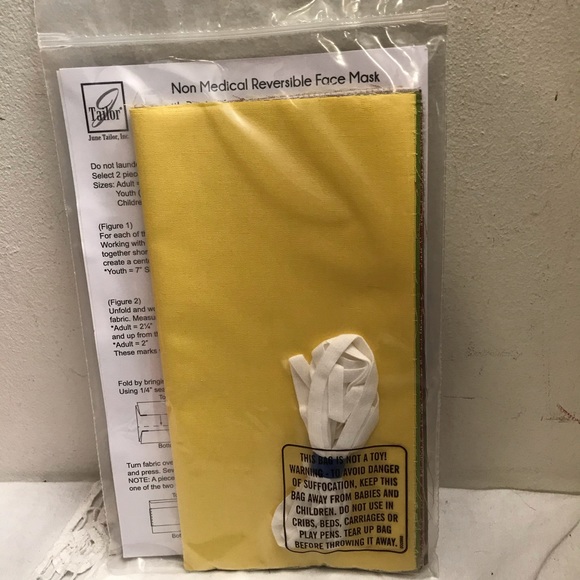 2 JUNE TAILOR SEW YOUR OWN REVERSIBLE MASK KITS - Picture 4 of 4